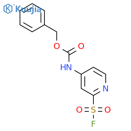 benzyl N-2-(fluorosulfonyl)pyridin-4-ylcarbamate structure