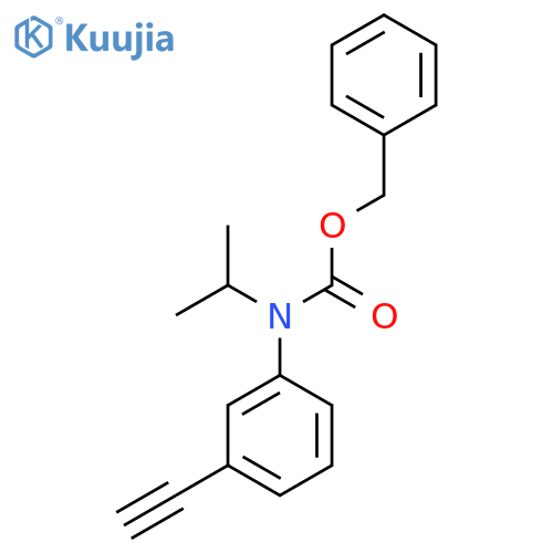 benzyl N-(3-ethynylphenyl)-N-(propan-2-yl)carbamate structure