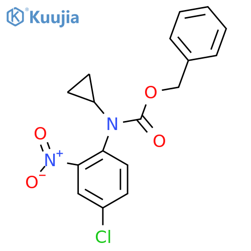 benzyl N-(4-chloro-2-nitrophenyl)-N-cyclopropylcarbamate structure