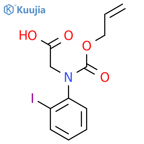 2-[(2-Iodophenyl)[(prop-2-en-1-yloxy)carbonyl]amino]acetic acid structure