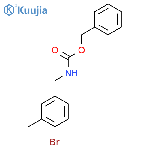 benzyl N-(4-bromo-3-methylphenyl)methylcarbamate structure