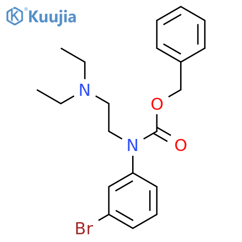 benzyl N-(3-bromophenyl)-N-2-(diethylamino)ethylcarbamate structure