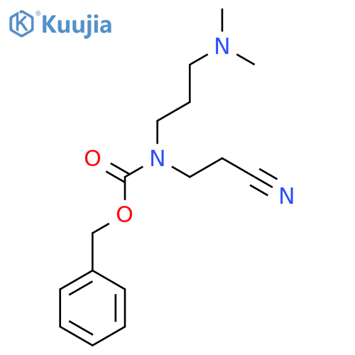 benzyl N-(2-cyanoethyl)-N-3-(dimethylamino)propylcarbamate structure