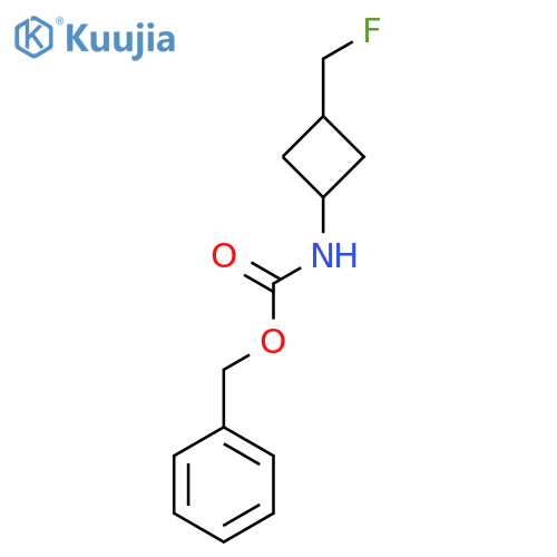 benzyl N-[3-(fluoromethyl)cyclobutyl]carbamate structure