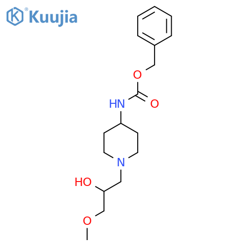benzyl N-1-(2-hydroxy-3-methoxypropyl)piperidin-4-ylcarbamate structure