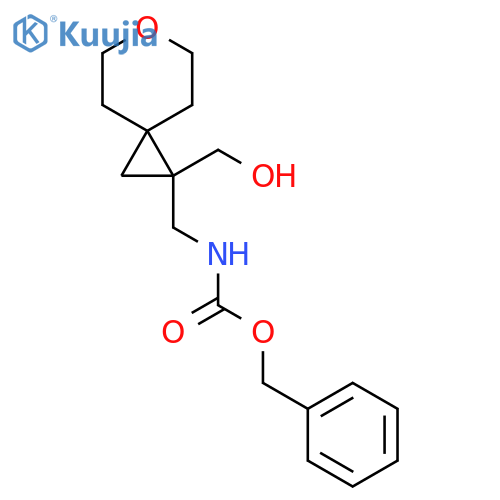 benzyl N-{1-(hydroxymethyl)-6-oxaspiro2.5octan-1-ylmethyl}carbamate structure