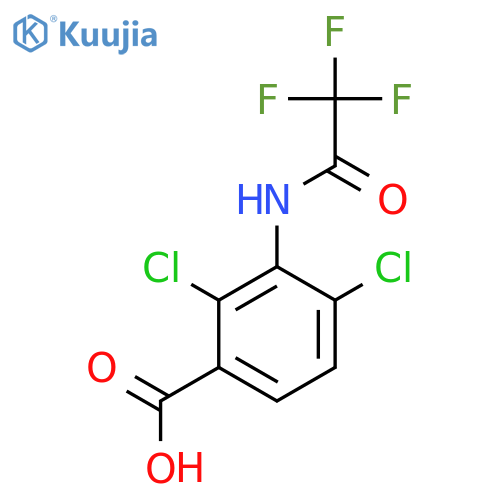 2,4-Dichloro-3-(2,2,2-trifluoroacetamido)benzoic acid structure