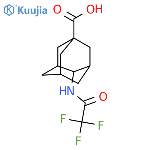 4-(2,2,2-Trifluoroacetamido)adamantane-1-carboxylic acid structure