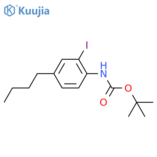 tert-butyl N-(4-butyl-2-iodophenyl)carbamate structure