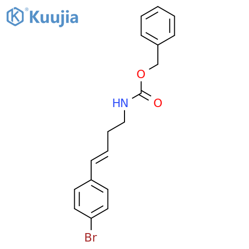 benzyl N-4-(4-bromophenyl)but-3-en-1-ylcarbamate structure