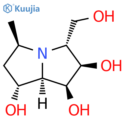 1H-Pyrrolizine-1,2,7-triol, hexahydro-3-(hydroxymethyl)-5-methyl-, (1S,2R,3R,5R,7R,7aR)- structure