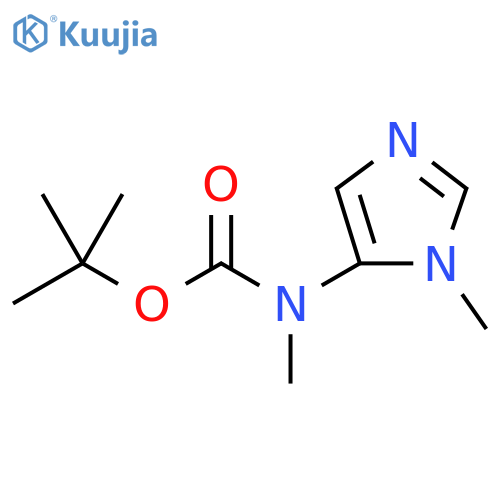 tert-Butyl methyl(1-methyl-1H-imidazol-5-yl)carbamate structure