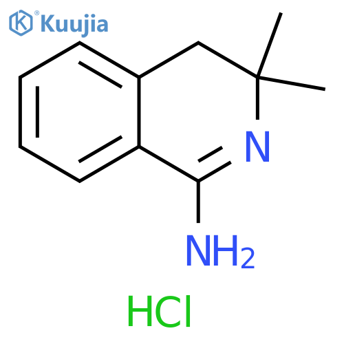 3,3-Dimethyl-3,4-dihydroisoquinolin-1-amine hydrochloride structure
