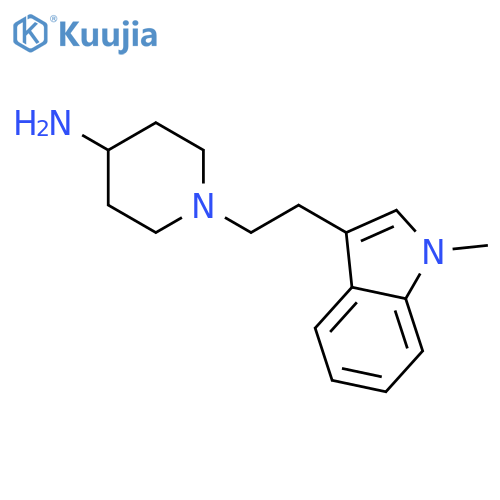 4-Piperidinamine,1-[2-(1-methyl-1H-indol-3-yl)ethyl]- structure