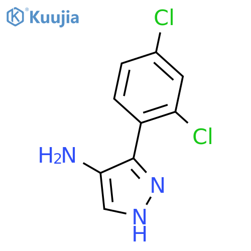3-(2,4-Dichlorophenyl)-1H-pyrazol-4-amine structure