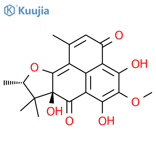 3H-Phenaleno[1,2-b]furan-3,7(7aH)-dione,8,9-dihydro-4,6,7a-trihydroxy-5-methoxy-1,8,8,9-tetramethyl-, (7aS,9S)- structure