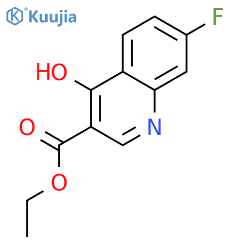 Ethyl 7-fluoro-4-hydroxyquinoline-3-carboxylate structure