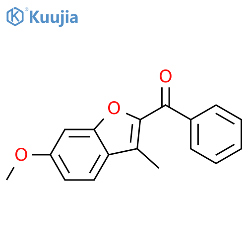 (6-Methoxy-3-methyl-1-benzofuran-2-yl)(phenyl)methanone structure