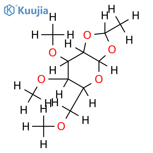1,2-O-Ethylidene,3,4,6-tri-Me-Mannose structure
