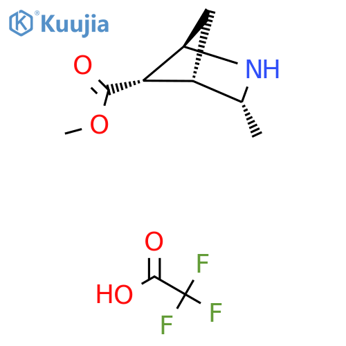 rac-methyl (1R,3R,4S,5S)-3-methyl-2-azabicyclo2.1.1hexane-5-carboxylate, trifluoroacetic acid structure