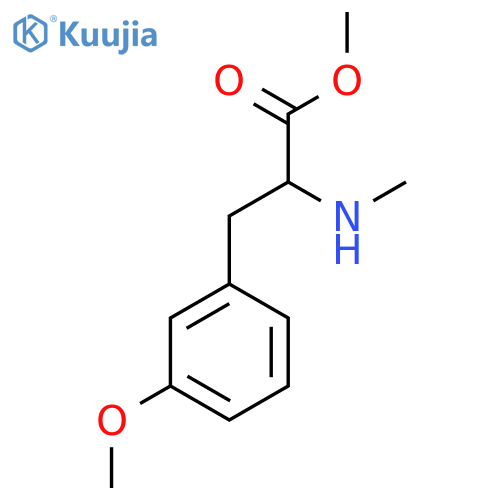 Methyl 3-(3-methoxyphenyl)-2-(methylamino)propanoate structure
