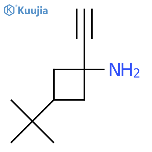 3-Tert-butyl-1-ethynylcyclobutan-1-amine structure