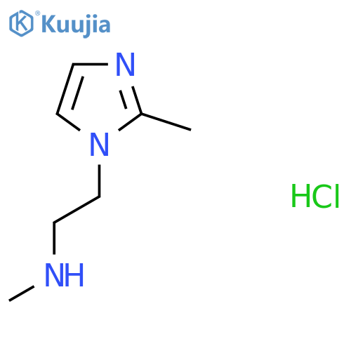 methyl[2-(2-methyl-1H-imidazol-1-yl)ethyl]amine hydrochloride structure