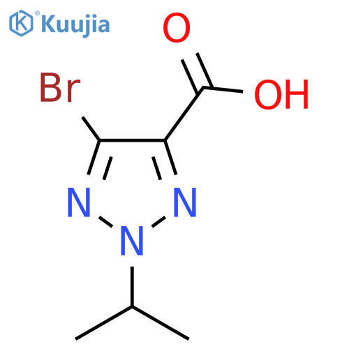 5-bromo-2-(propan-2-yl)-2H-1,2,3-triazole-4-carboxylic acid structure