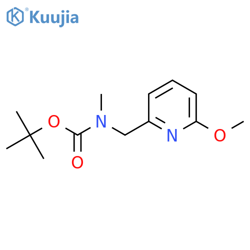 tert-butyl N-(6-methoxypyridin-2-yl)methyl-N-methylcarbamate structure