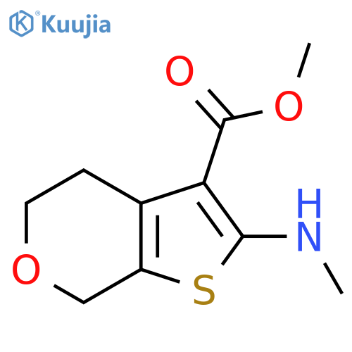 methyl 2-(methylamino)-4H,5H,7H-thieno2,3-cpyran-3-carboxylate structure