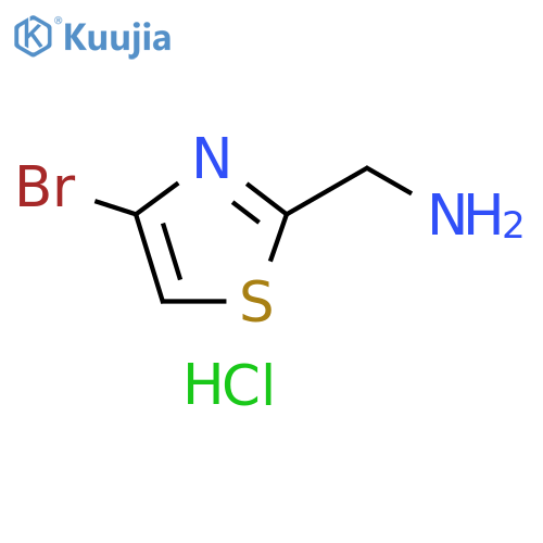 2-Thiazolemethanamine, 4-bromo-, hydrochloride (1:2) structure