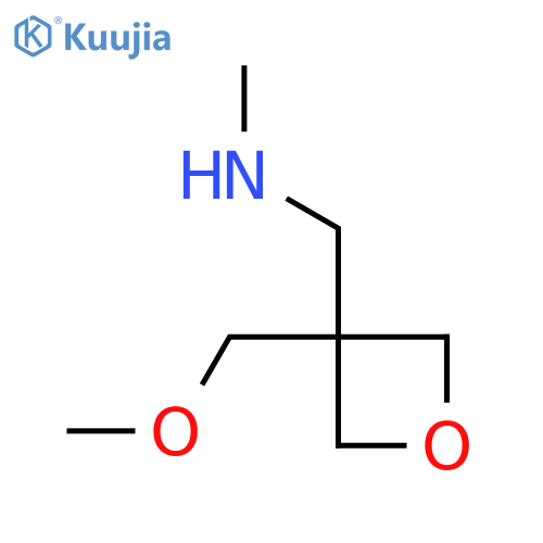 {3-(methoxymethyl)oxetan-3-ylmethyl}(methyl)amine structure