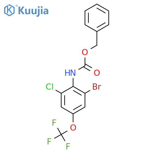benzyl N-2-bromo-6-chloro-4-(trifluoromethoxy)phenylcarbamate structure