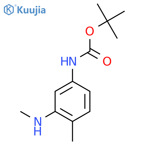 tert-butyl N-[4-methyl-3-(methylamino)phenyl]carbamate structure