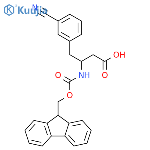 Fmoc-(R)-3-amino-4-(3-cyanophenyl)-butyric Acid structure