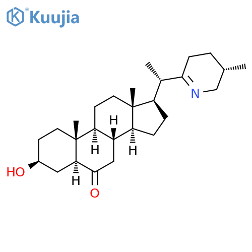 Pregnan-6-one,3-hydroxy-20-[(5S)-3,4,5,6-tetrahydro-5-methyl-2-pyridinyl]-, (3b,5a,20S)- structure