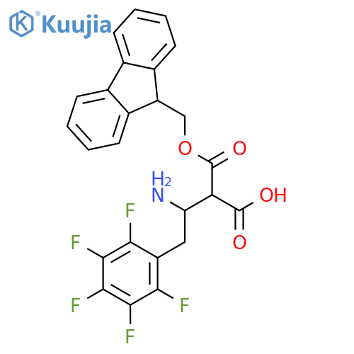 Fmoc-(S)-3-amino-4-pentafluoro-phenylbutyric Acid structure
