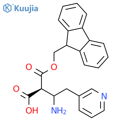 Fmoc-(S)-3-amino-4-(3-pyridyl)-butyric Acid structure