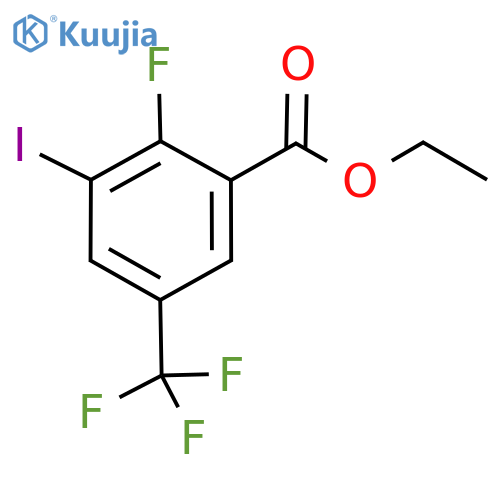 Benzoic acid, 2-fluoro-3-iodo-5-(trifluoromethyl)-, ethyl ester structure