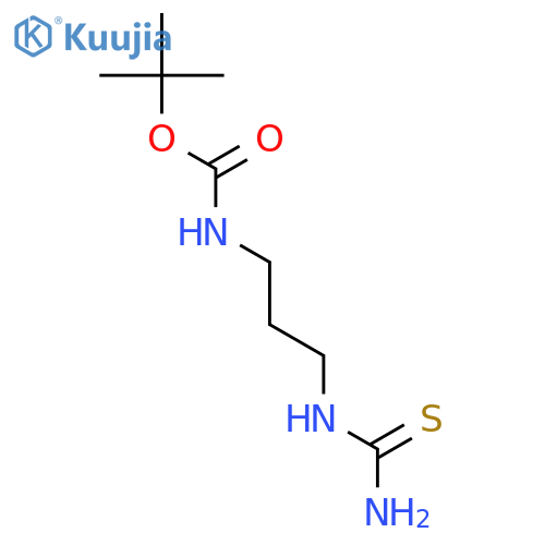 Carbamic acid, [3-[(aminothioxomethyl)amino]propyl]-,1,1-dimethylethyl ester structure