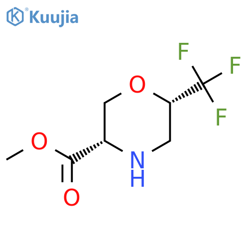 rac-methyl (3R,6R)-6-(trifluoromethyl)morpholine-3-carboxylate structure