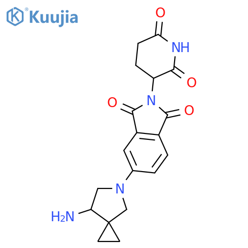5-{7-amino-5-azaspiro2.4heptan-5-yl}-2-(2,6-dioxopiperidin-3-yl)-2,3-dihydro-1H-isoindole-1,3-dione structure