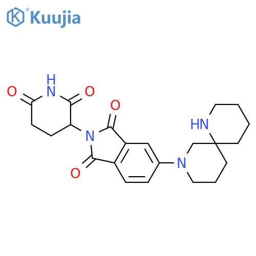 5-{1,8-diazaspiro5.5undecan-8-yl}-2-(2,6-dioxopiperidin-3-yl)-2,3-dihydro-1H-isoindole-1,3-dione structure