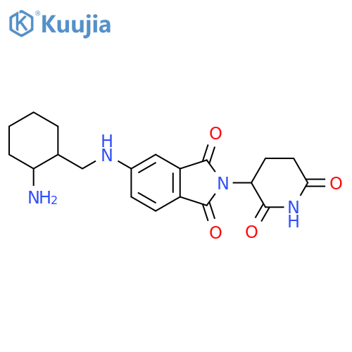 5-{[(2-aminocyclohexyl)methyl]amino}-2-(2,6-dioxopiperidin-3-yl)-2,3-dihydro-1H-isoindole-1,3-dione structure