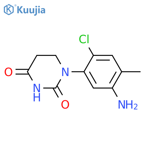 1-(5-Amino-2-chloro-4-methylphenyl)-1,3-diazinane-2,4-dione structure