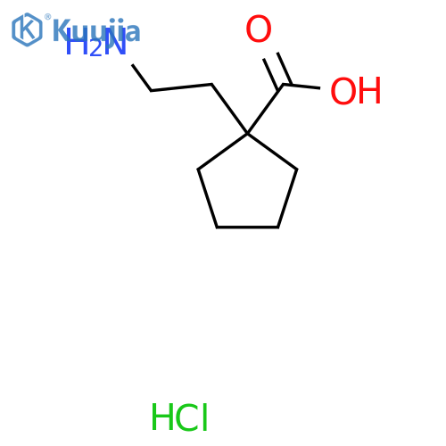 1-(2-Aminoethyl)cyclopentane-1-carboxylic acid hydrochloride structure