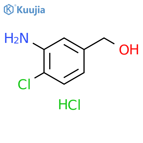 (3-amino-4-chlorophenyl)methanol hydrochloride structure