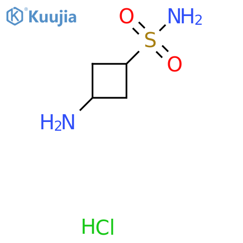 (1r,3r)-3-Aminocyclobutane-1-sulfonamide hydrochloride structure