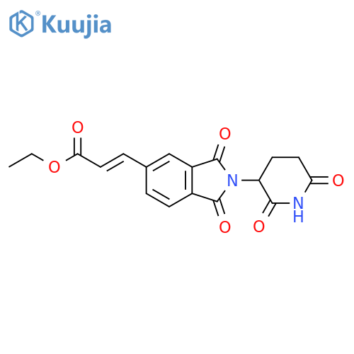 ethyl (2E)-3-[2-(2,6-dioxopiperidin-3-yl)-1,3-dioxo-2,3-dihydro-1H-isoindol-5-yl]prop-2-enoate structure