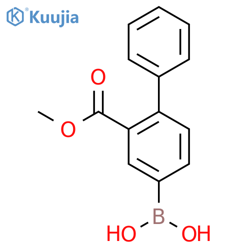 3-(methoxycarbonyl)-4-phenylphenylboronic acid structure